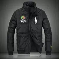 ralph lauren doudoune manteau hommes big pony populaire 2013 drapeau national brazil noir